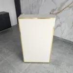 recepcja kaszmir do salonu kosmetycznego, elegancka recepcja kaszmir glamour