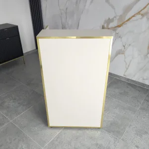 recepcja kaszmir do salonu kosmetycznego, elegancka recepcja kaszmir glamour